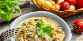 Мясное рагу с грибами и сметаной - Рецепты Мясное рагу с грибами и сметаной