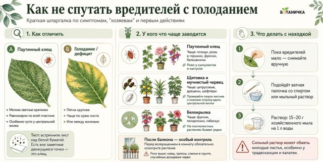 Что делать с вредителями на комнатных растениях