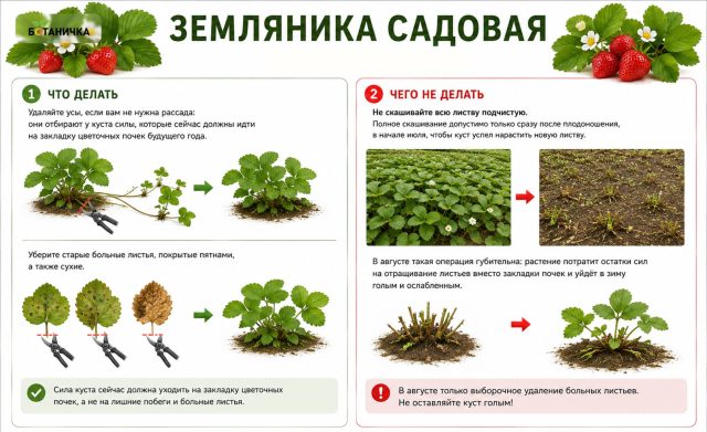 Земляника садовая правила обрезки Земляника садовая