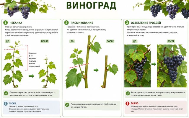 Как обрезать виноград в августе? Как обрезать виноград в августе?