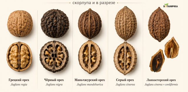 Виды и сорта орехоплодных культур для средней полосы Виды и сорта орехоплодных культур для средней полосы