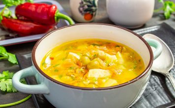 Вкусный обед за 20 минут: куриный суп с зелёным горошком Вкусный обед за 20 минут: куриный суп с зелёным горошком