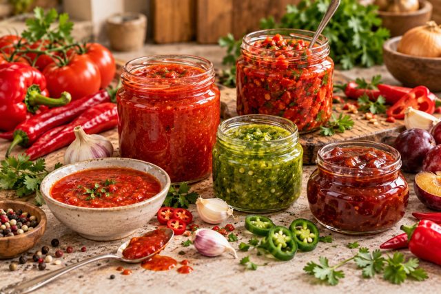 10 вкуснейших острых соусов на зиму — готовить проще простого 10 вкуснейших острых соусов на зиму — готовить проще простого