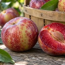 У Dapple Supreme пёстрая красная кожица напоминает Dapple Dandy, зато мякоть красная. Сравнение разрезов лучше всего показывает разницу между этими родственными гибридами.