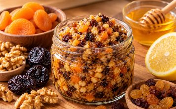 5 вкуснейших витаминных смесей: для здоровья в сезон простуд Орехи и сухофрукты лучше измельчить так, чтобы в смеси остались мелкие кусочки: вкус и текстура будут интереснее.