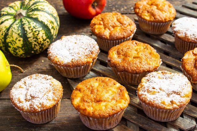 Маффины из тыквы с яблоками Маффины из тыквы с яблоками
