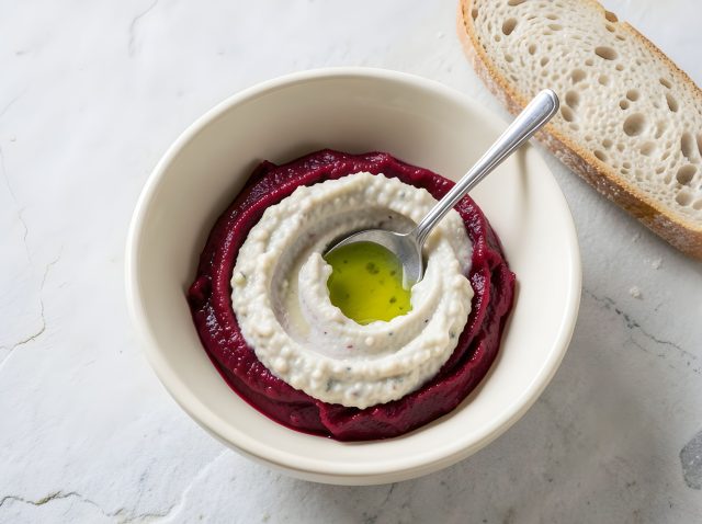 Белая фасоль делает свекольное пюре плотнее и смягчает землистый вкус корнеплода. Лимон и чеснок добавляют нужную резкость, а воду вливают только при необходимости. Фото: Adobe Stock / Белая фасоль делает свекольное пюре плотнее и смягчает землистый вкус корнеплода. Лимон и чеснок добавляют нужную резкость, а воду вливают только при необходимости. Фото: Adobe Stock /